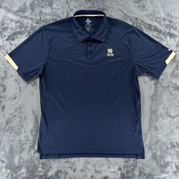 Colosseum Polo Shirt Men XL University of Notre Dame Fighting Irish Football - Picture 1 of 8